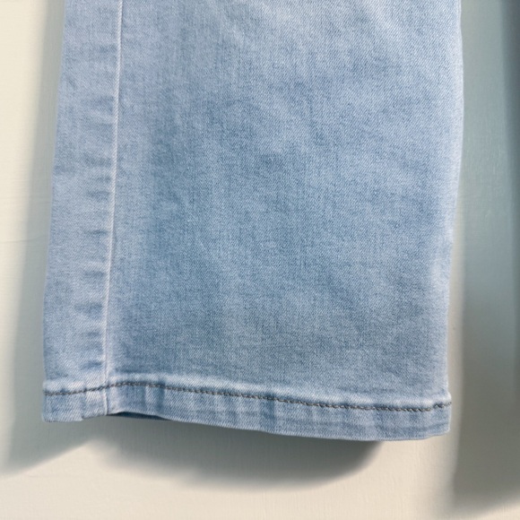 Wonder Nation Girls Blue Straight Leg Cargo Jeans Size 8 Adjustable Kids Denim - Picture 7 of 16